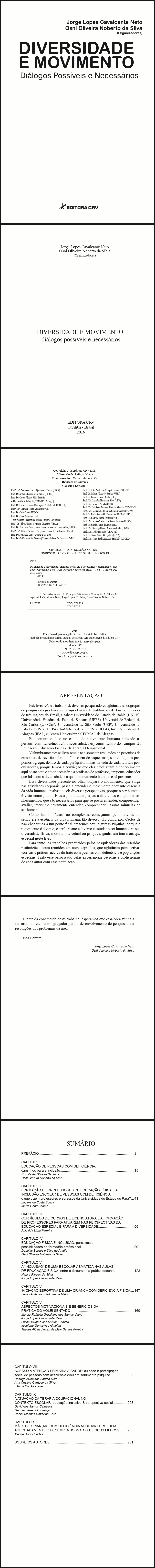 DIVERSIDADE E MOVIMENTO: diálogos possíveis e necessários